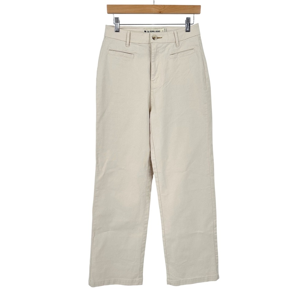 The Normal Brand Womens Size 28 Beige Casual Pants Wide Straight Leg